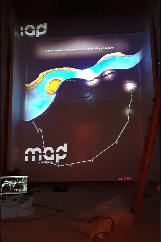 Working in Red Fort Projection Mapping for Shahjahanabad Projection Mapping at Red Fort by Spark VFX Studios