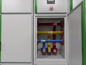 Amptronics Electrical Control Panel Busbar 3D Render for Industrial Band Sensor Product Explainer Video by Spark VFX Studios