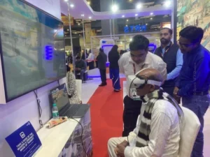 NCRTC RRTS VR Experience Trade Fair Exhibition for NCRTC Namo Bharat VR and Holographic Exhibition Showcase by Spark VFX Studios