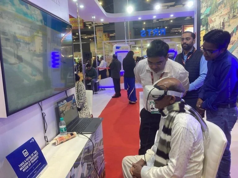 NCRTC RRTS VR Experience Trade Fair Exhibition for NCRTC Namo Bharat VR and Holographic Exhibition Showcase by Spark VFX Studios