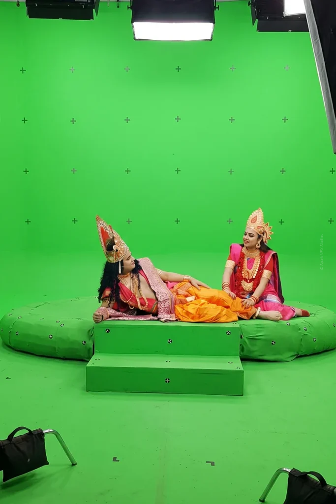 NSD Samudra Manthan Green Screen Shoot VFX Production for Samudra Manthan - A Mythological Theatrical Experience by Spark VFX Studios
