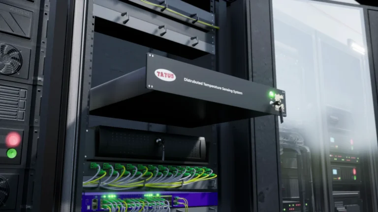 Tatus Distributed Temperature Sensing System Server Rack 3D Product Video for Industrial Surveillance and Monitoring Product Video by Spark VFX Studios